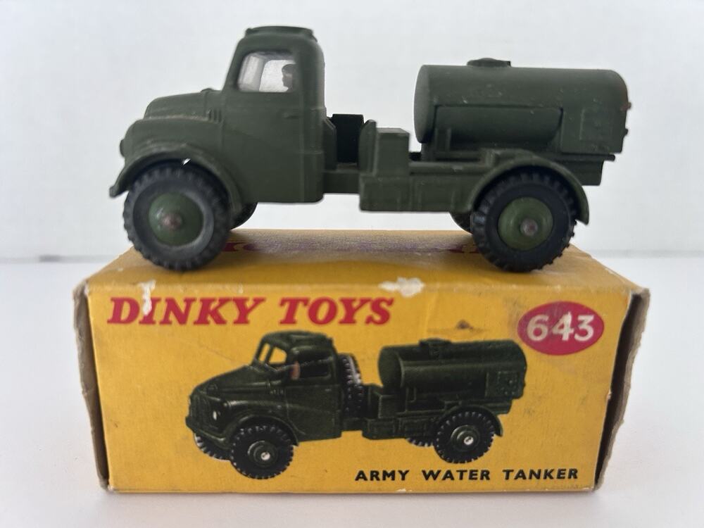 Vintage Meccano / Dinky 643 Army Water Tanker Good Pre Owned w/Original Box